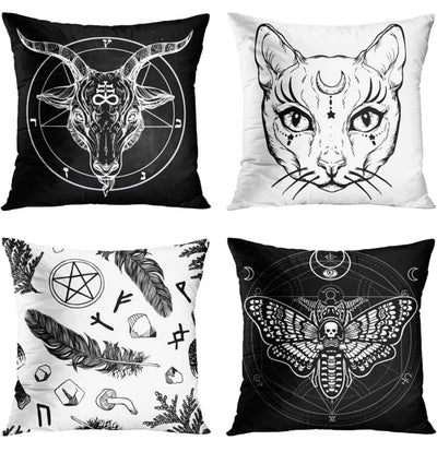 Decorative Pagan Cushion Covering Set of 4