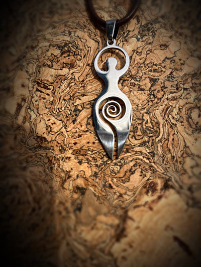 Pagan Necklace - Silver Leaf Of Gaia
