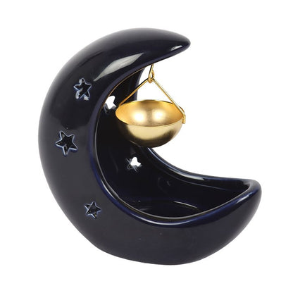 Crescent Moon Hanging Ceramic Oil Burner