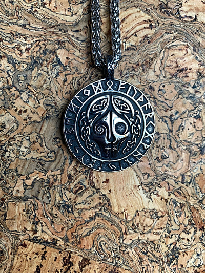 Premium Viking Necklace - Hel The Two Faced Terror