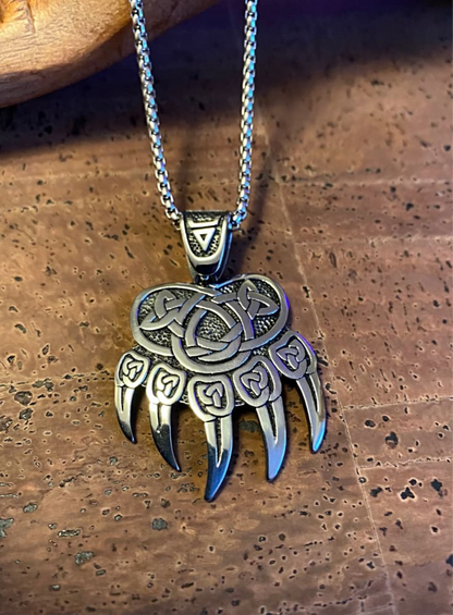 Viking Necklace - Bear Paw