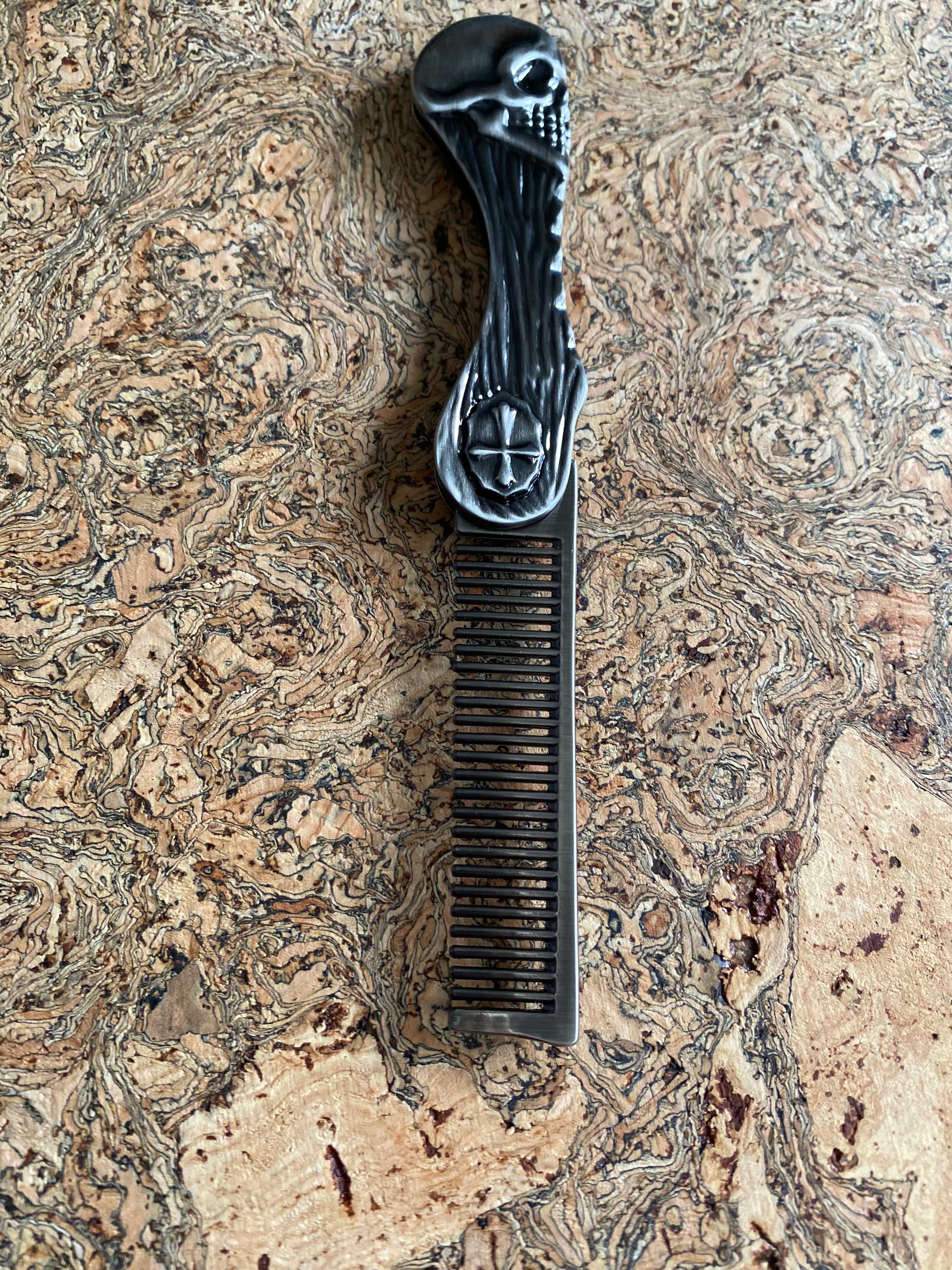Premium Warriors Skull Viking Beard Comb