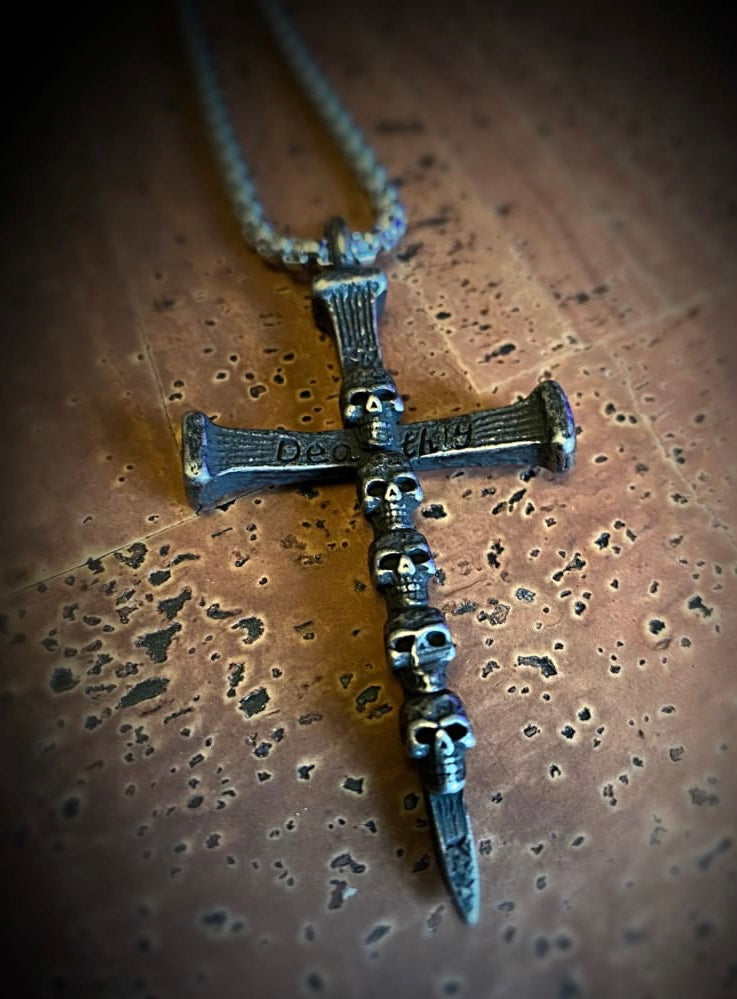 Warrior Viking Cross Necklace