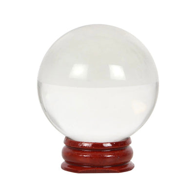 Pagan Crystal Ball On Wooden Stand
