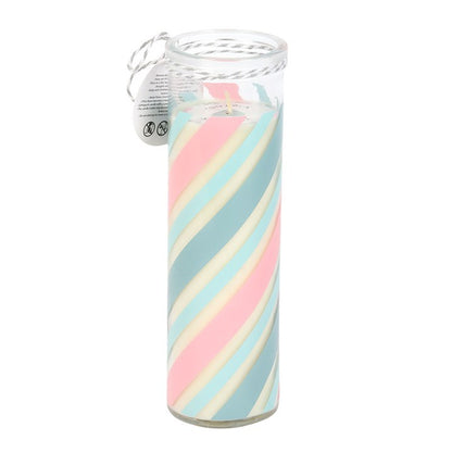 Retro Candy Striped Bubblegum Candle