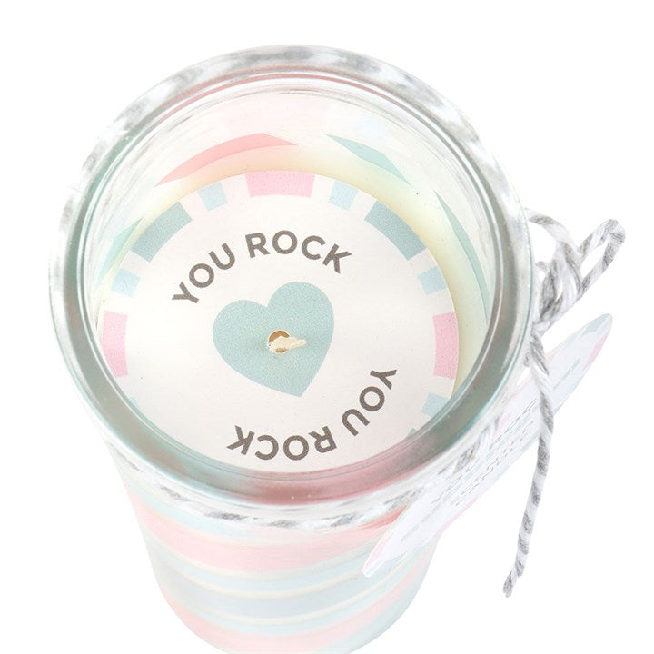 Retro Candy Striped Bubblegum Candle