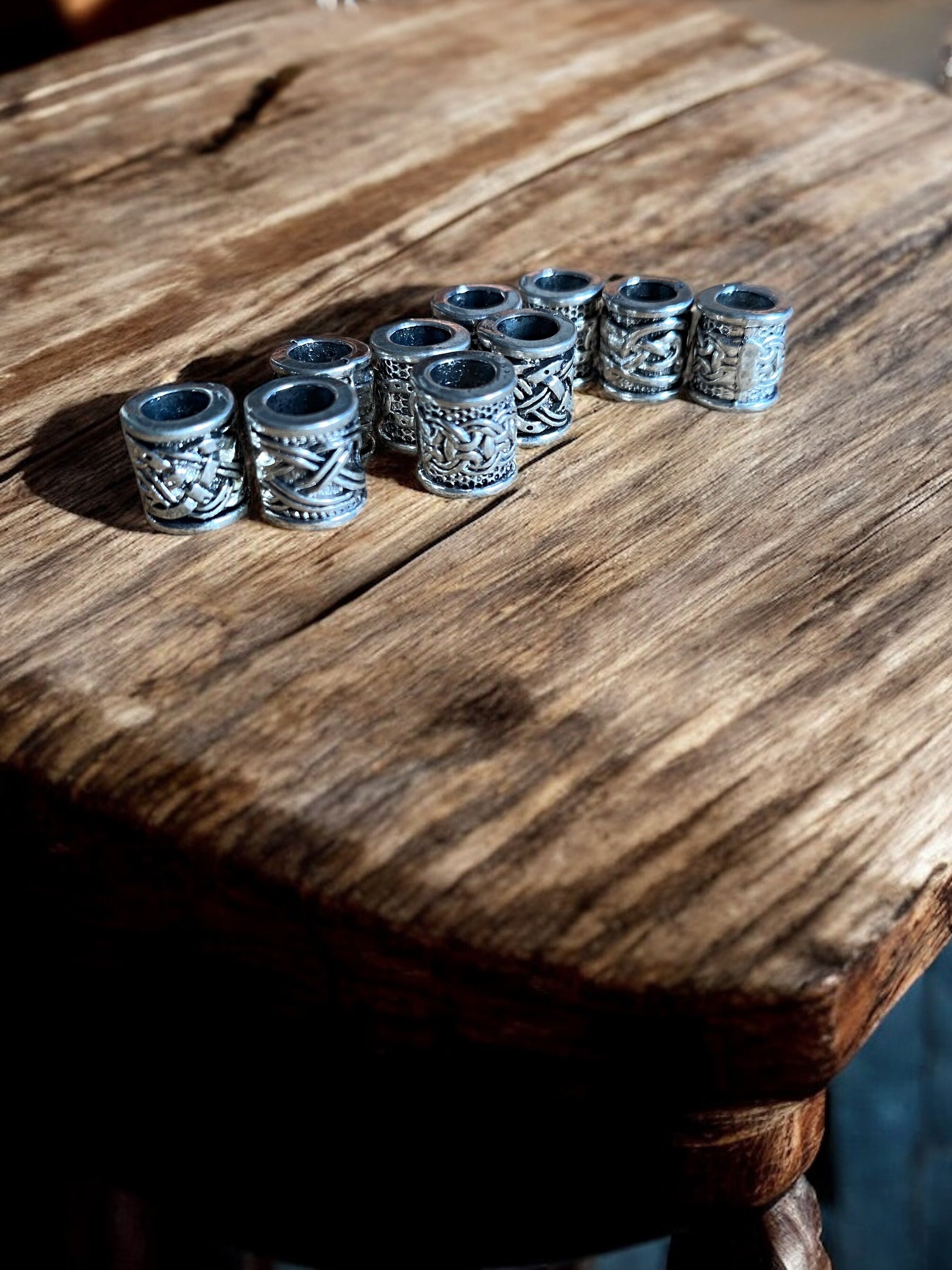 Viking Beard Bead Set of 10 - Courageous Knots