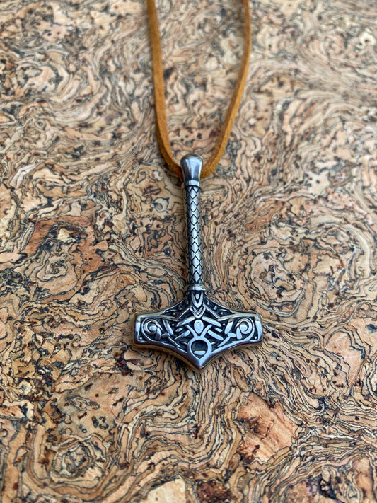 Vintage Thor Hammer Viking Necklace