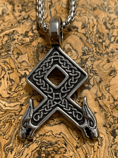 Viking Necklace - The Protection of Othala Rune