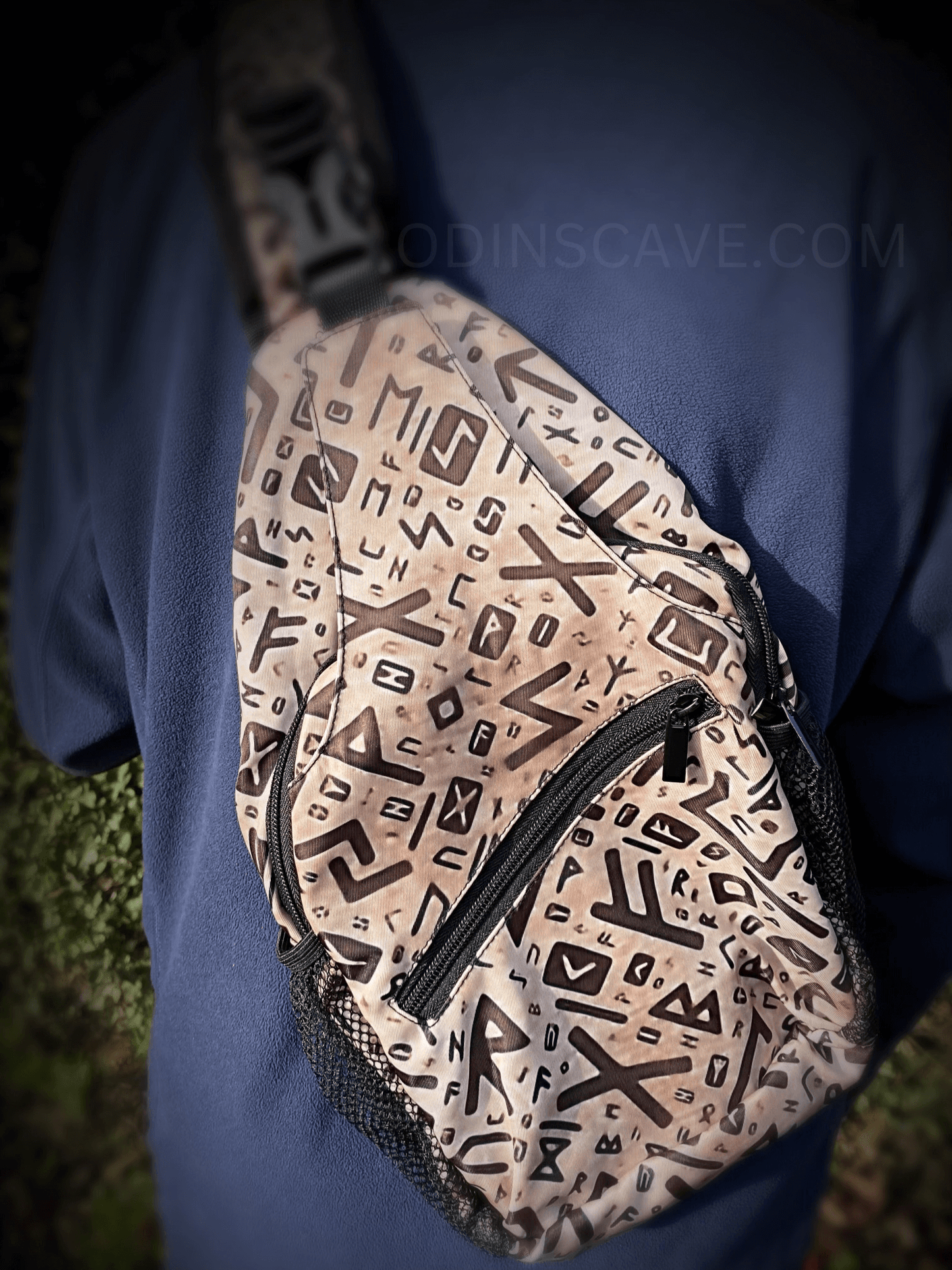 Premium Viking Rucksack Bag - Golden Norse Runes