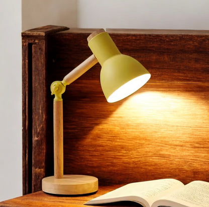 Nordic Wooden Colourful Desk Lamp