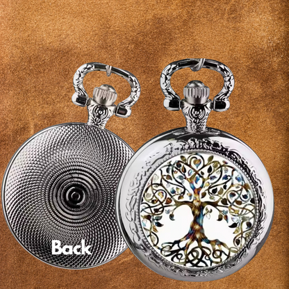 PREMIUM VIKING THE VIBRANT YGGDRASIL TREE POCKET WATCH Odin's Cave