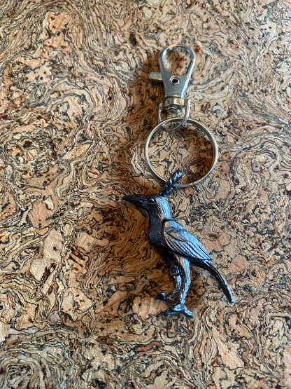 Norse 3D Raven Key Ring