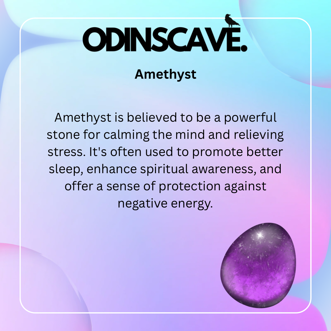 Amethyst Crystal Power Loop Necklace