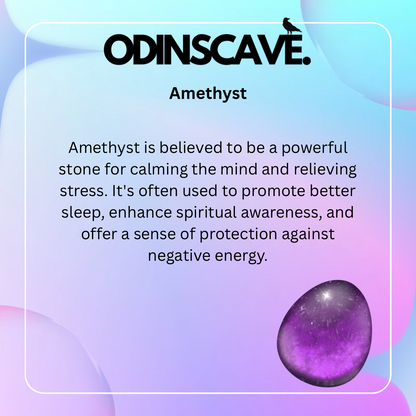 Amethyst Crystal Power Loop Necklace