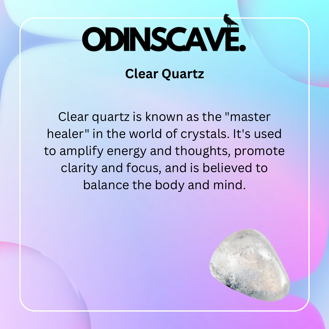 Clear Quartz Crystal Power Loop Necklace