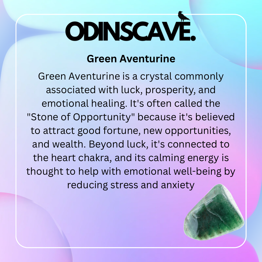 Green Aventurine Crystal Power Loop Necklace