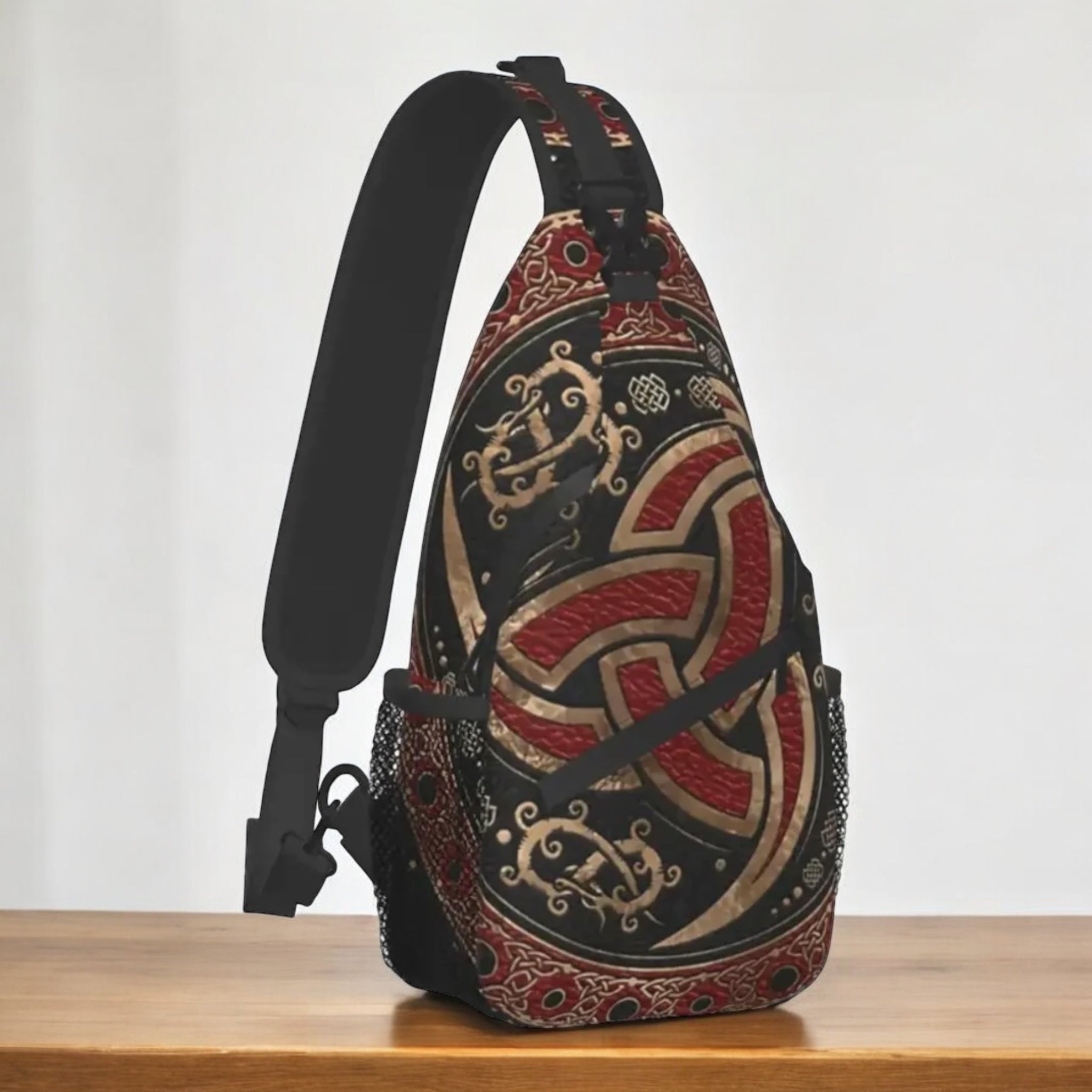 Premium Viking Rucksack Bag - Golden Valknut – Odin’s Cave