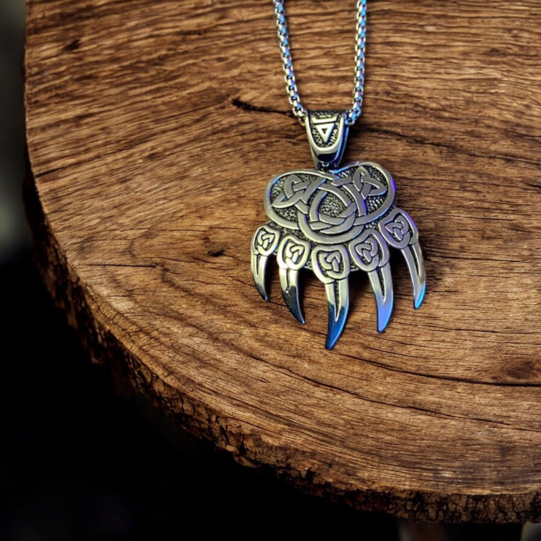 Viking Necklace - Bear Paw
