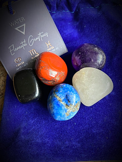 Premium Pagan Water Element Gemstones Set