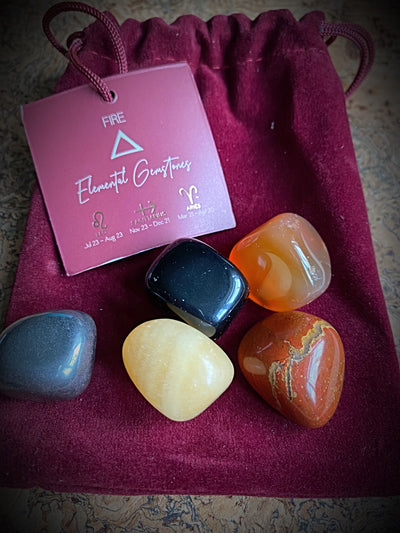 Premium Pagan Fire Element Gemstones Set
