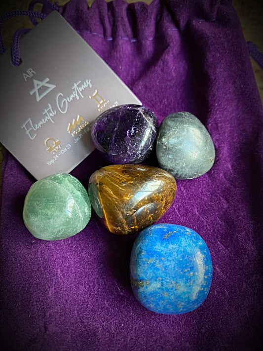 Premium Pagan Air Element Gemstones Set
