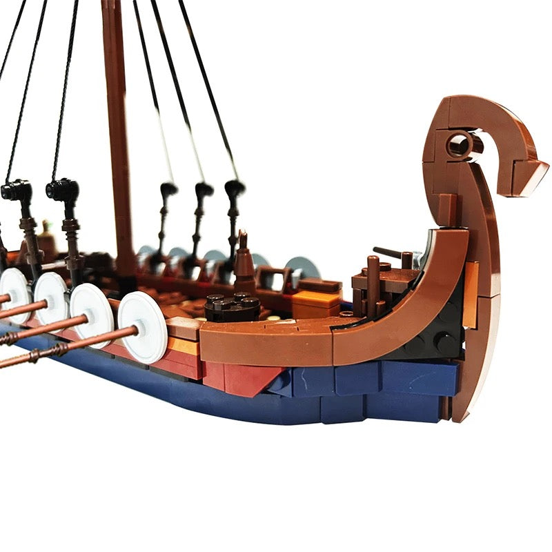 Premium Buildable Viking Long Ship Model