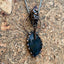 Pagan Necklace - Abalone Shelled Raven Skull