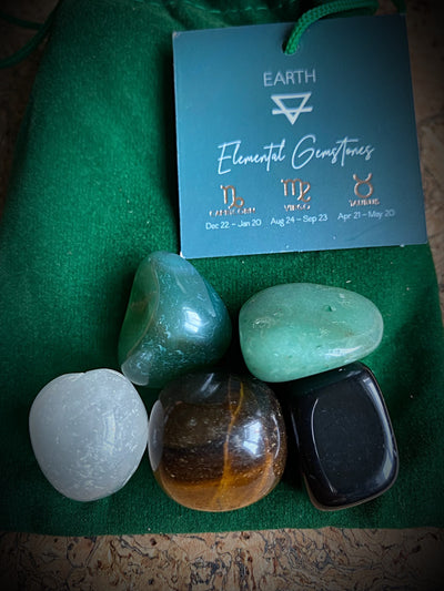 Premium Pagan Earth Element Gemstones Set