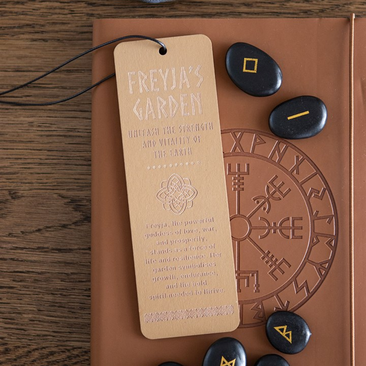 Freyja's Garden Viking Wooden Bookmark