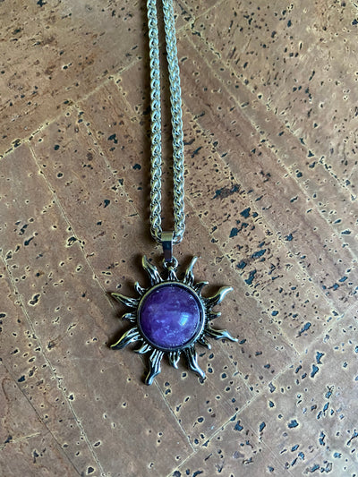 Pagan Necklace - Natural Sun Crystals