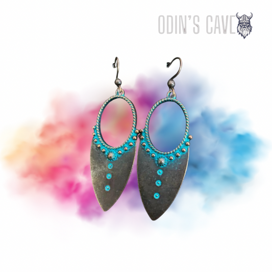 Viking War Arrow Head Pair Of Earrings