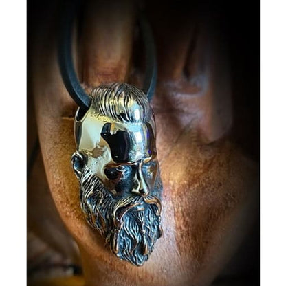 Heavy Thor Steel 3D Warrior Viking Necklace