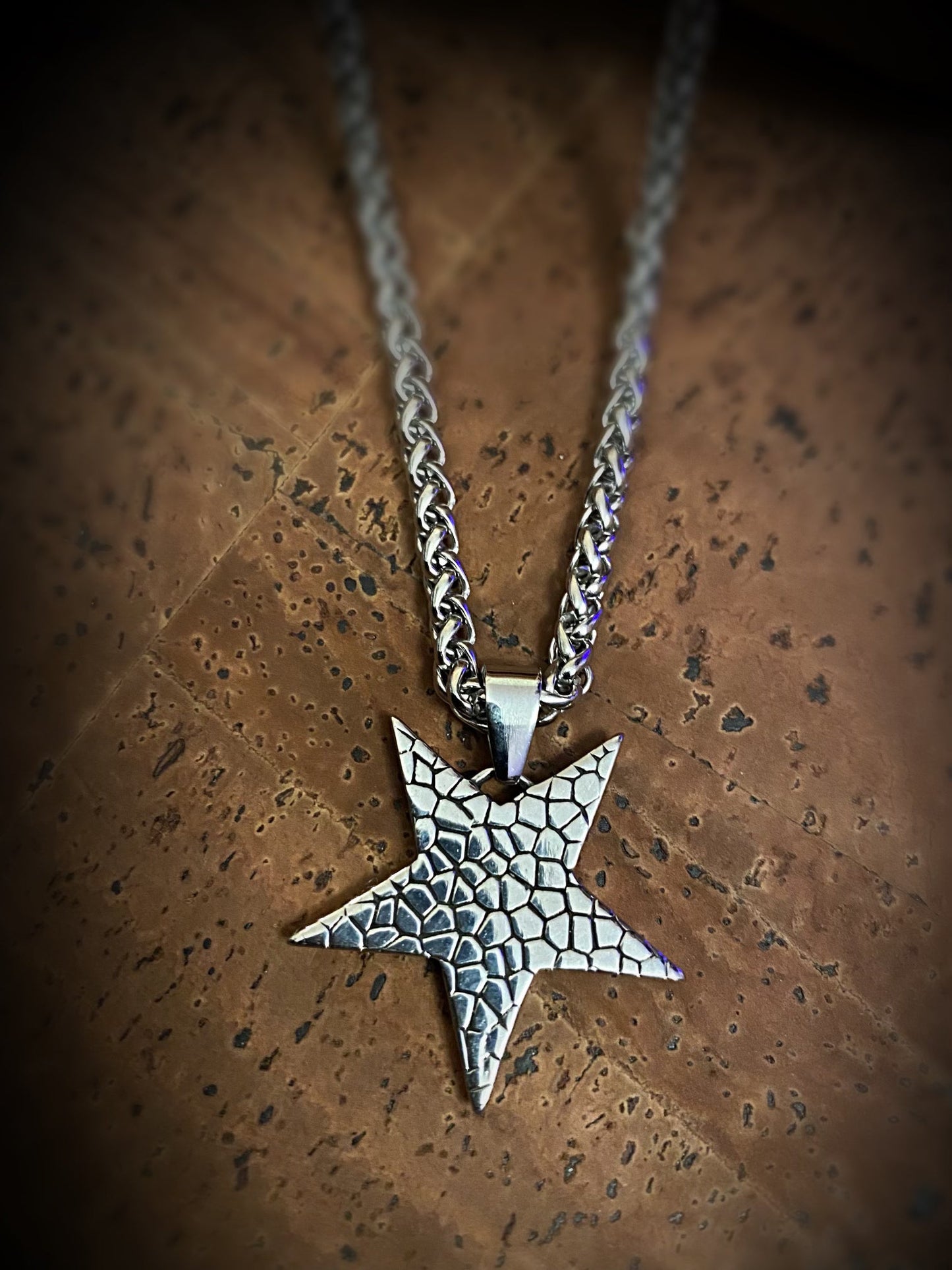 Pagan Necklace - Elven Star Pentagram