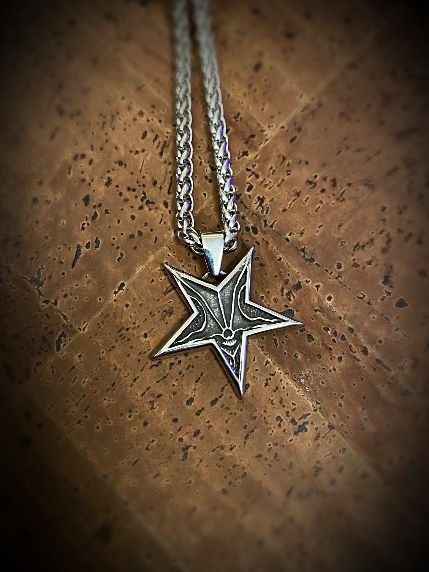 Pagan Necklace - Elven Star Pentagram