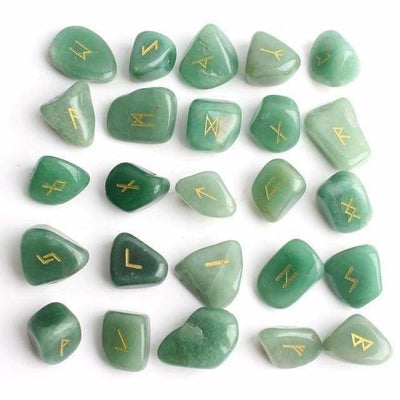Runes Set - Aventurine Stone