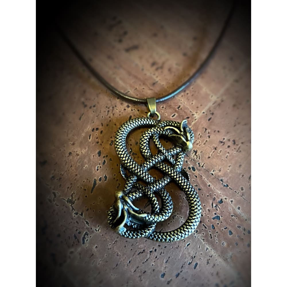The Targaryen Dragon Necklace With Leather Cord