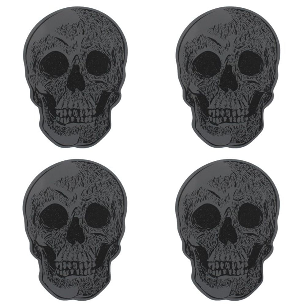 Printed Skull Coaster Set (Set of 4)