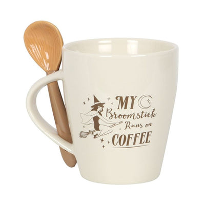 Novelty Witches Coffee Mug & Spoon Set