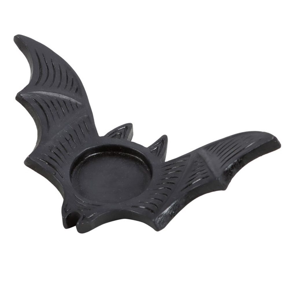 Black Bat Tealight Candle Mount