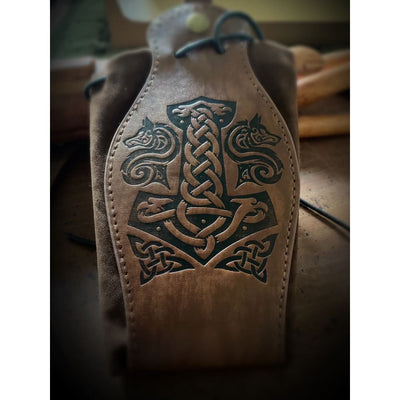 Viking Bag  - Thors Hammer Leather VIKING BAG/POUCH