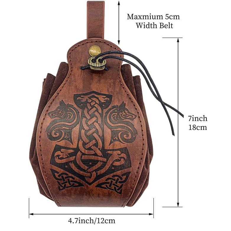 Viking Bag - Thors Hammer Leather