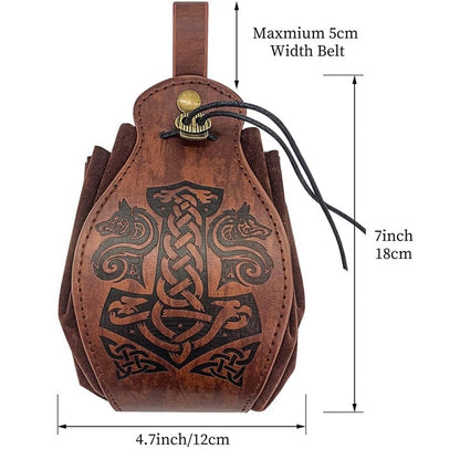 Viking Bag - Thors Hammer Leather