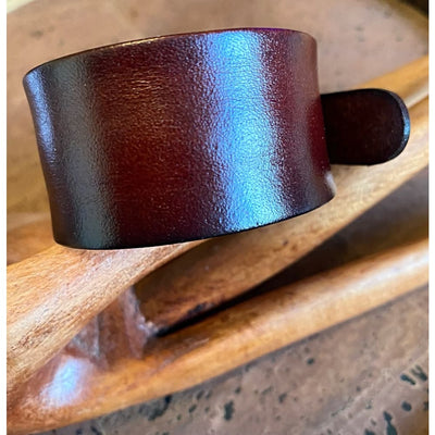 Viking Leather Bracelet - Valknut Knot