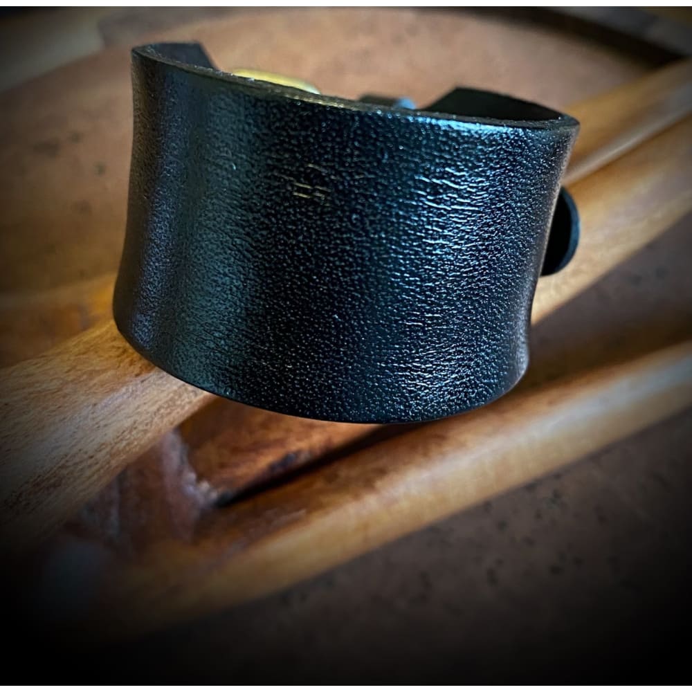 Viking Leather Bracelet - Valknut Knot