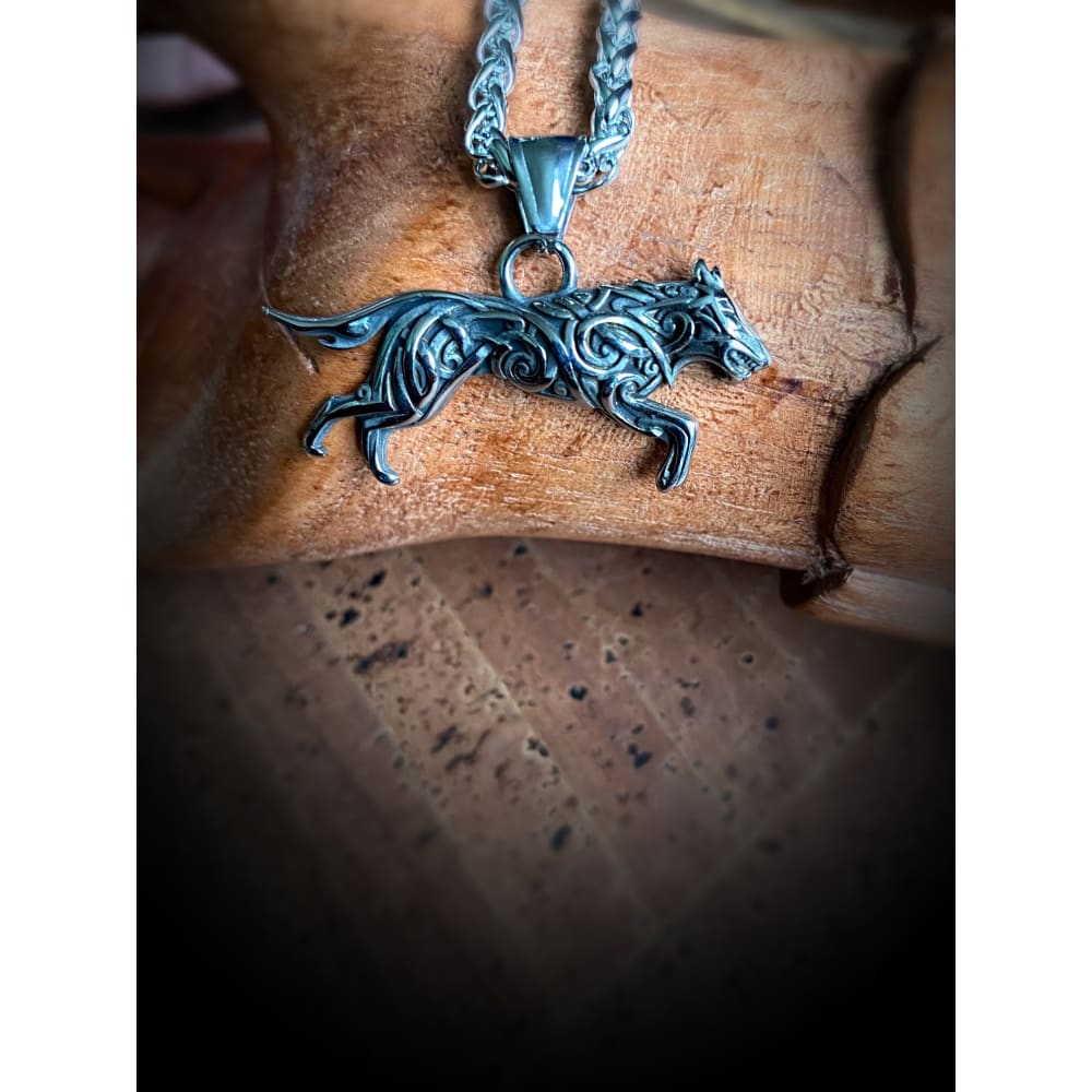Viking Necklace - Fenrir Knotted