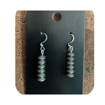 Viking Runic Stack Pair Of Earrings